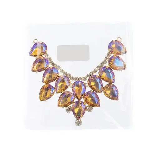 Crystal Motifs Drop 9cm Aurora Borealis