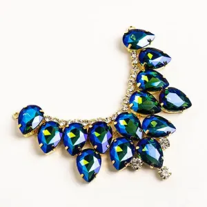Crystal Motifs Drop 9cm Aurora Borealis