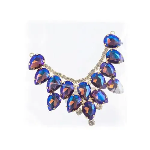 Crystal Motifs Drop 9cm Aurora Borealis