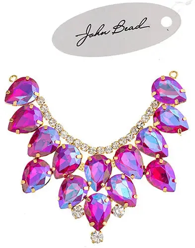 Crystal Motifs Drop 9cm Aurora Borealis