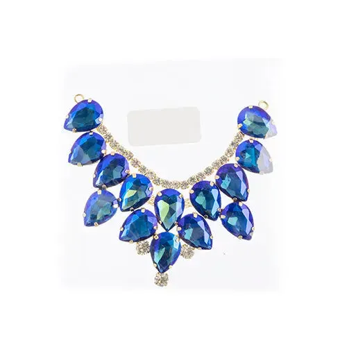 Crystal Motifs Drop 9cm Aurora Borealis