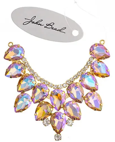 Crystal Motifs Drop 9cm Aurora Borealis