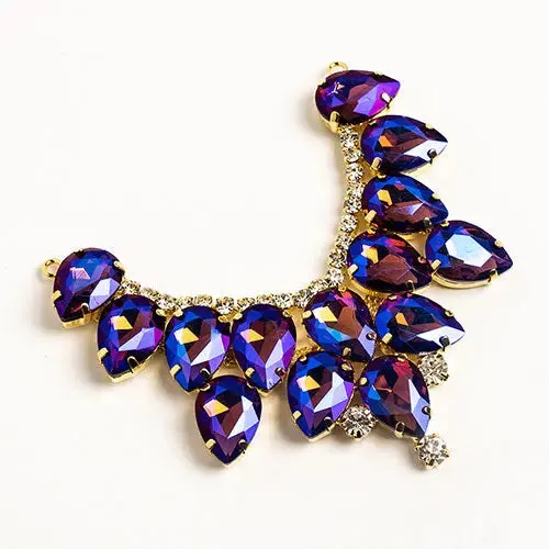 Crystal Motifs Drop 9cm Aurora Borealis