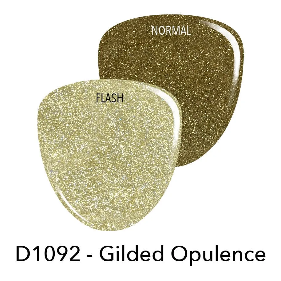 D1092 Gilded Opulence Gold Glitter Dip Powder