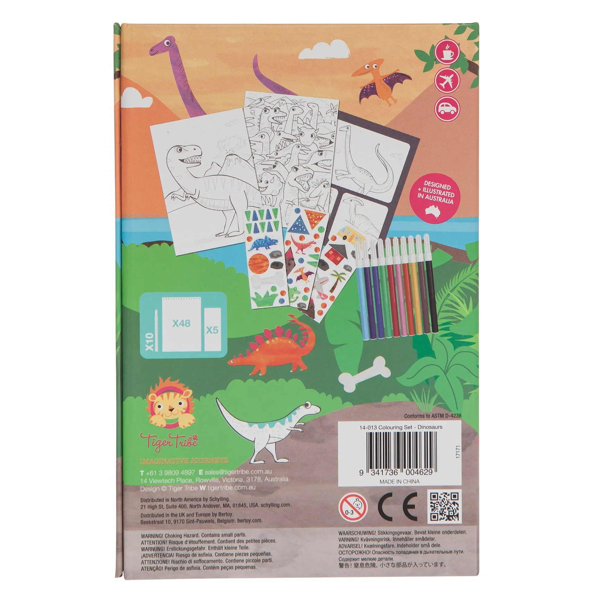 Dinosaur Colouring Set