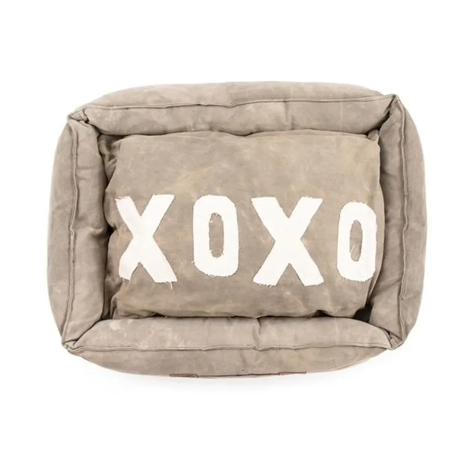 Dog Bed with XOXO pillow
