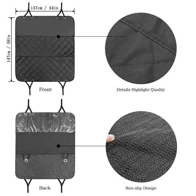 Dog Quilted Car Seat Cover