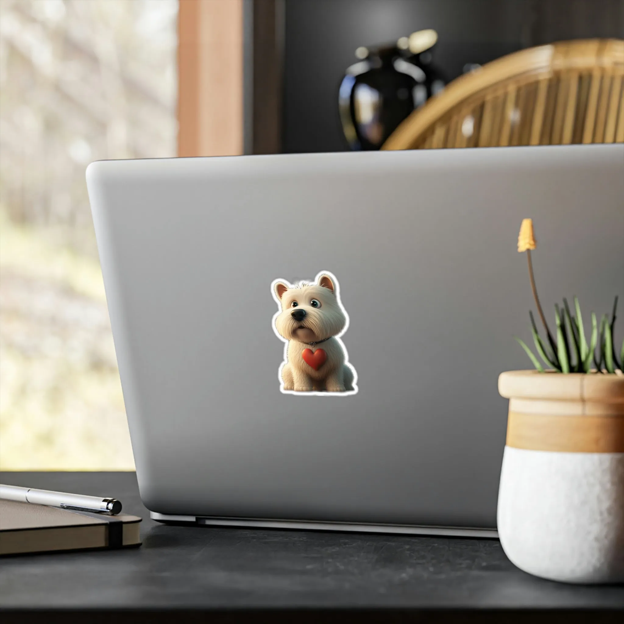 Dog with a big heart Vinyl Decal