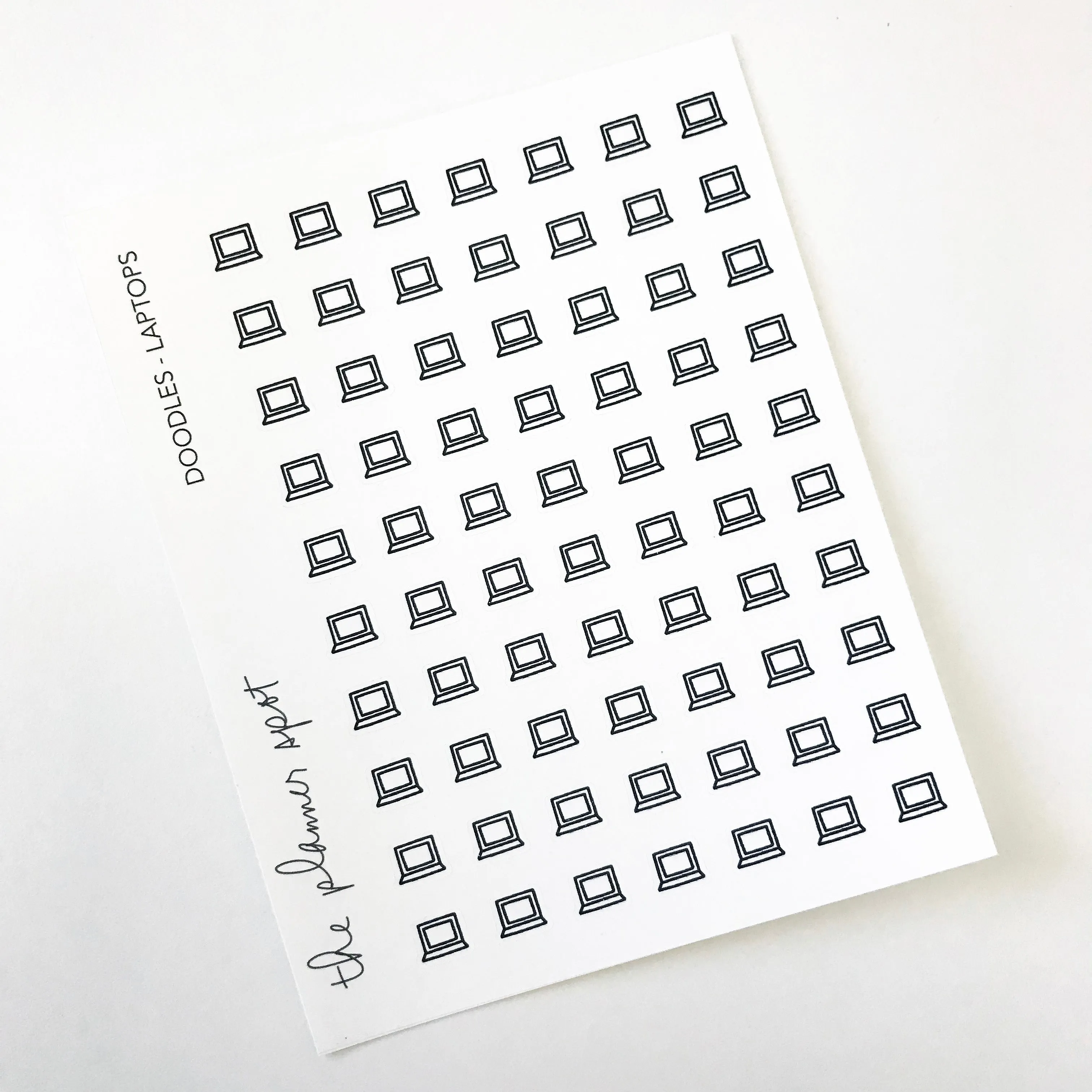 Doodle Planner Stickers - Laptops
