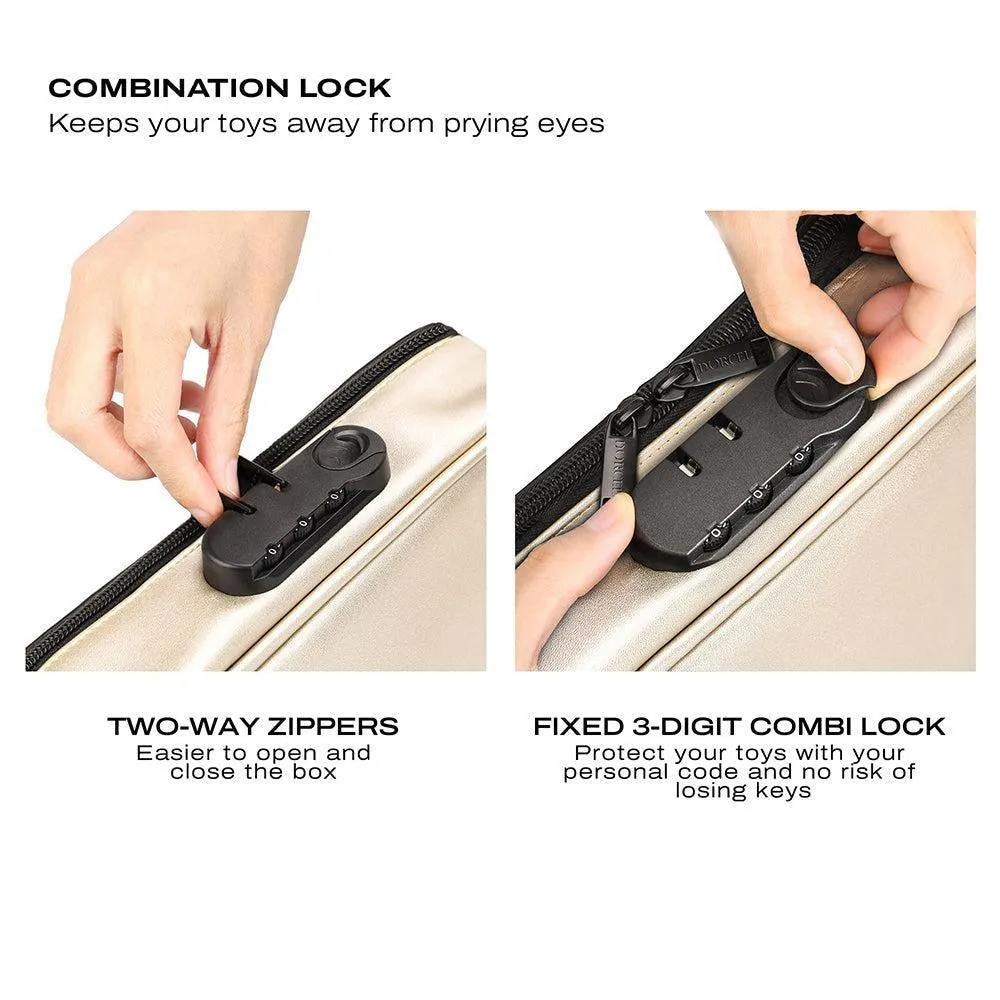 Dorcel Lockable Discreet Gold Storage Box