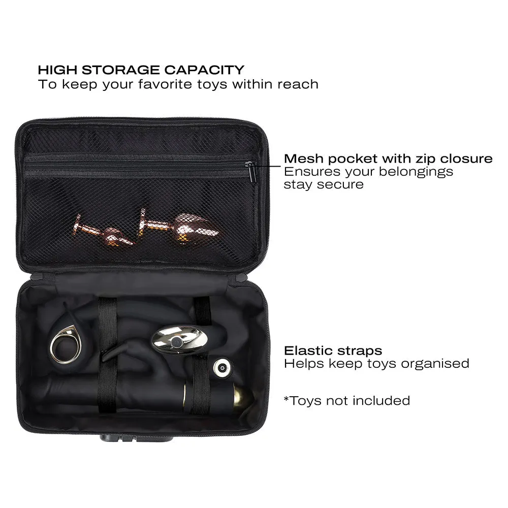 Dorcel Lockable Discreet Storage Box - Gold