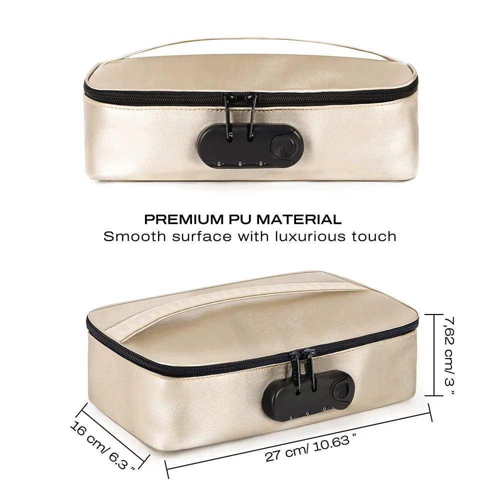 Dorcel Lockable Discreet Storage Box - Gold