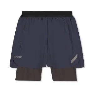 Dual Run Shorts 3.0 - Greystone Blue