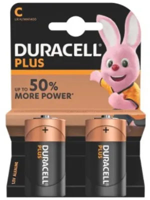 Duracell Alkaline Size C - 2 Pack - Alkaline Batteries