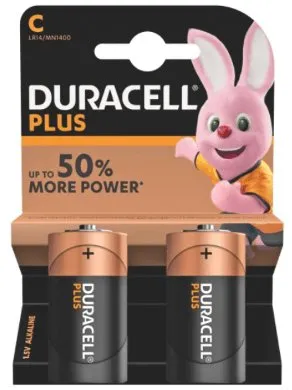 Duracell Alkaline Size C - 2 Pack - Alkaline Batteries