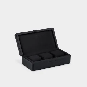 EATON 3 WATCH CASE - BLACK / BLACK