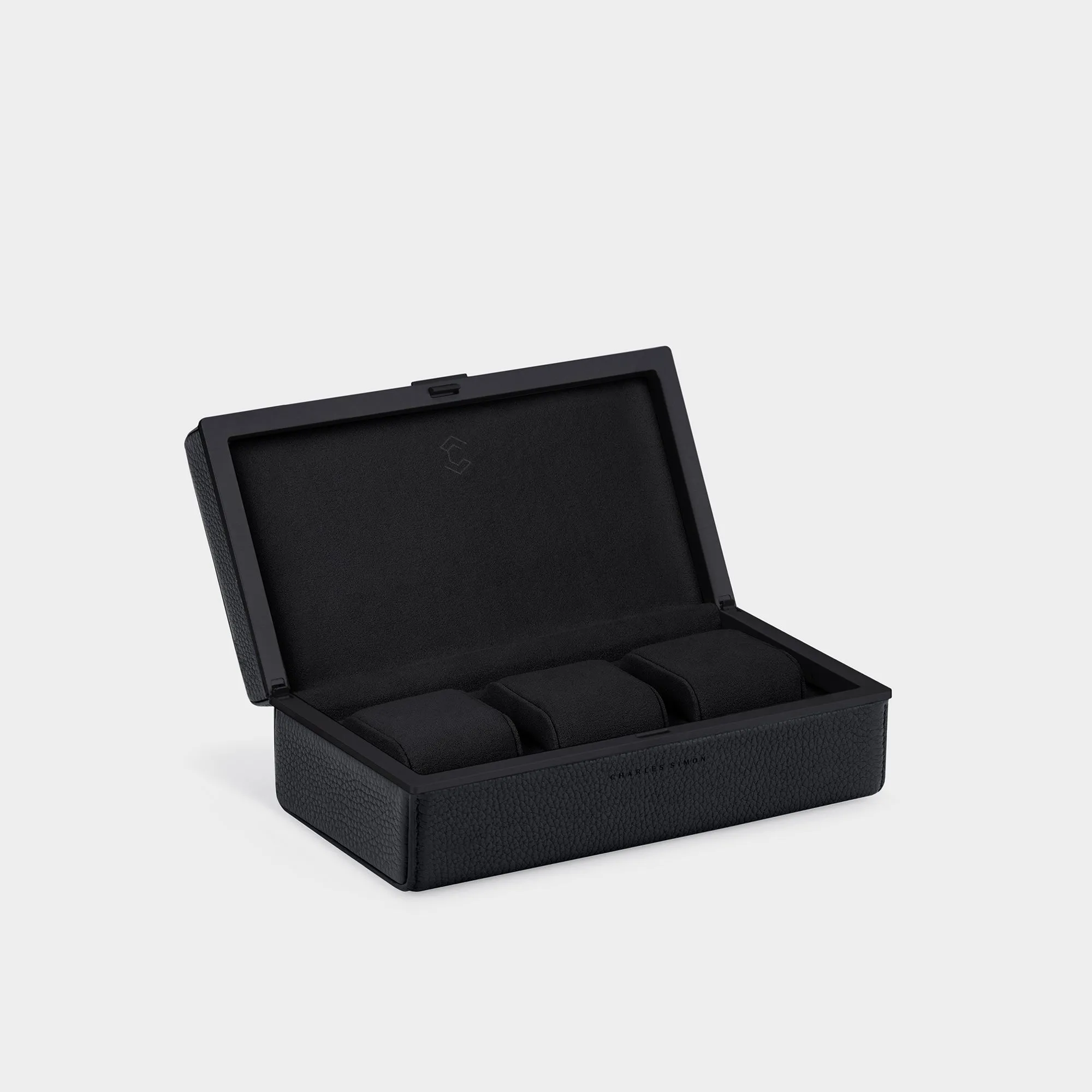 EATON 3 WATCH CASE - BLACK / BLACK