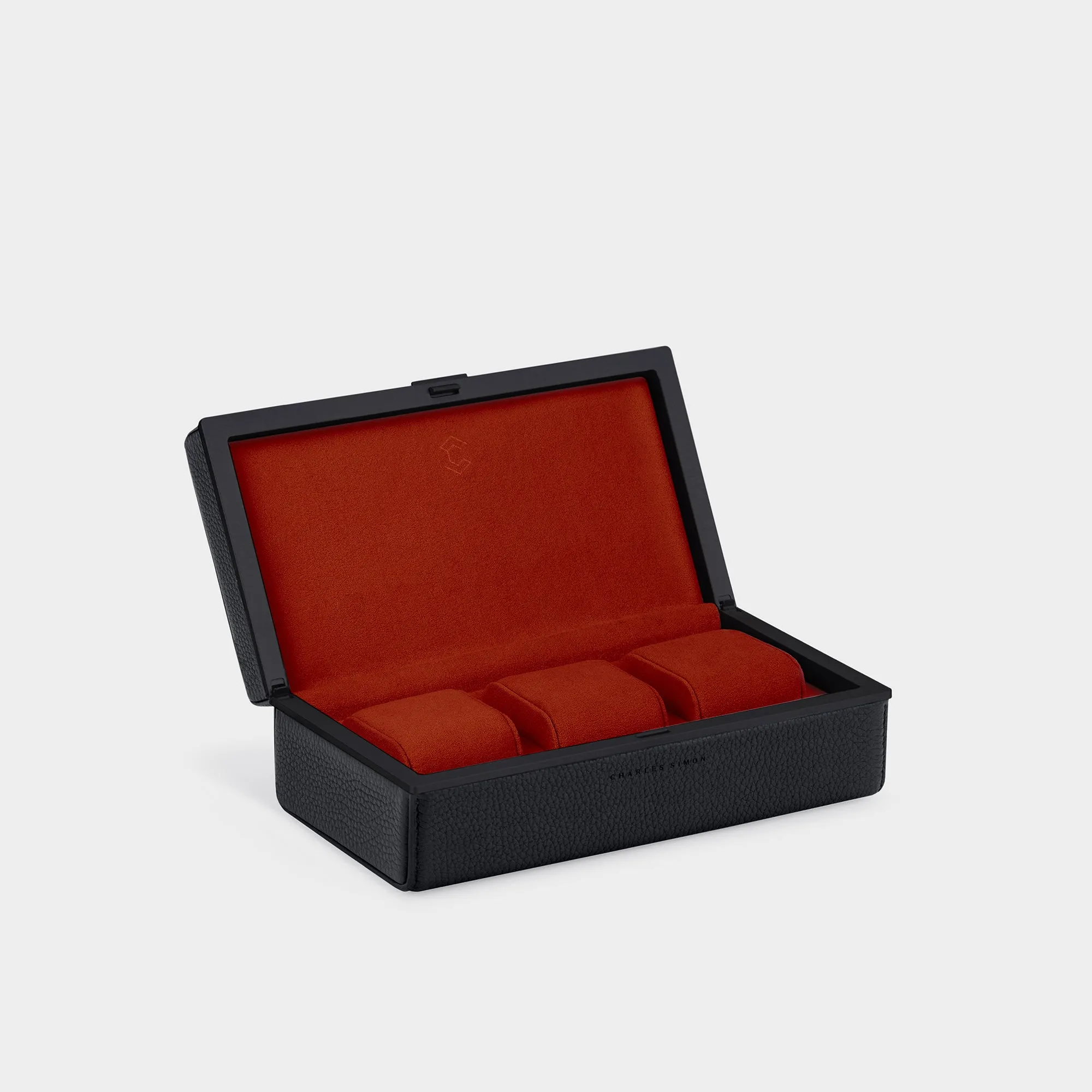 EATON 3 WATCH CASE - BLACK / BLACK