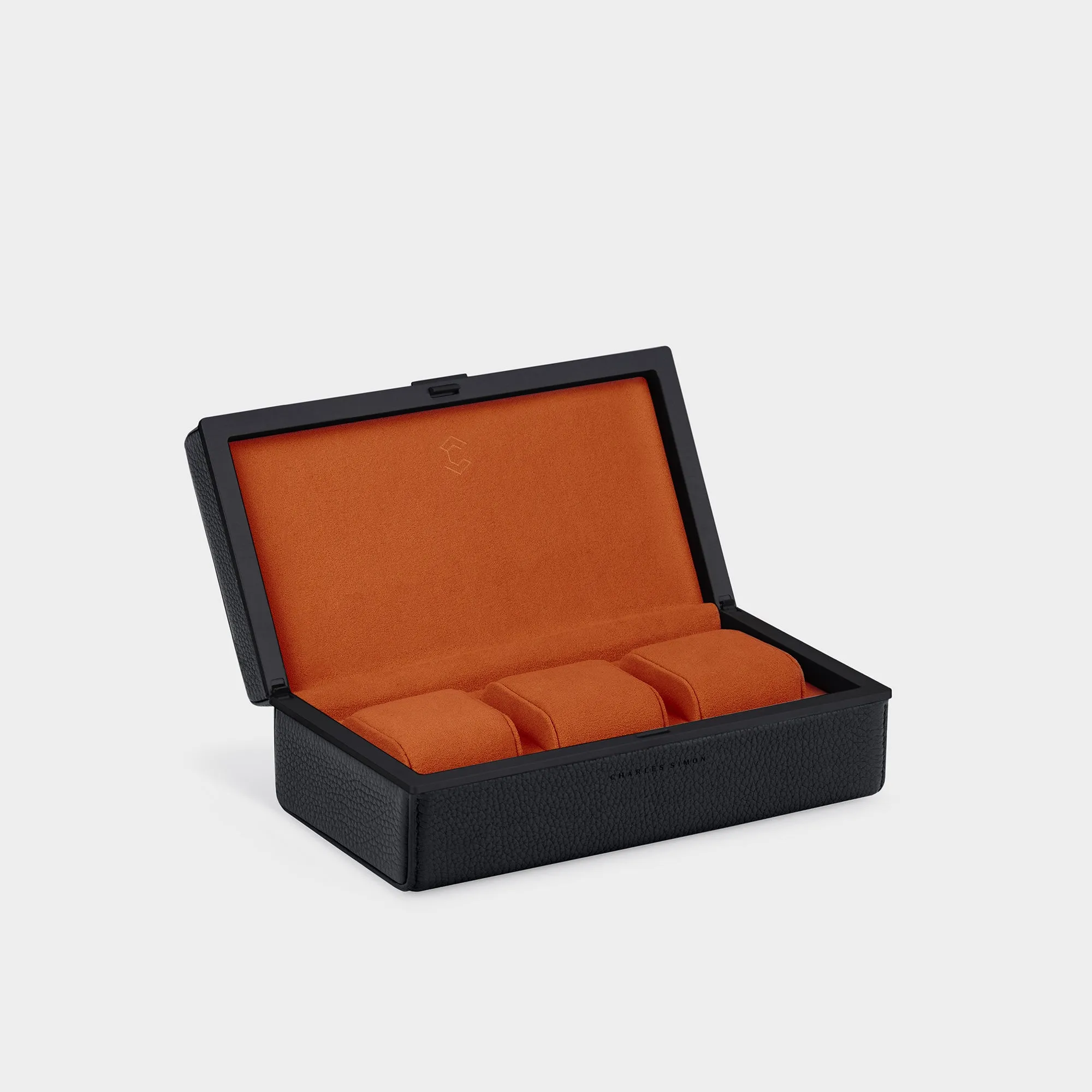 EATON 3 WATCH CASE - BLACK / BLACK