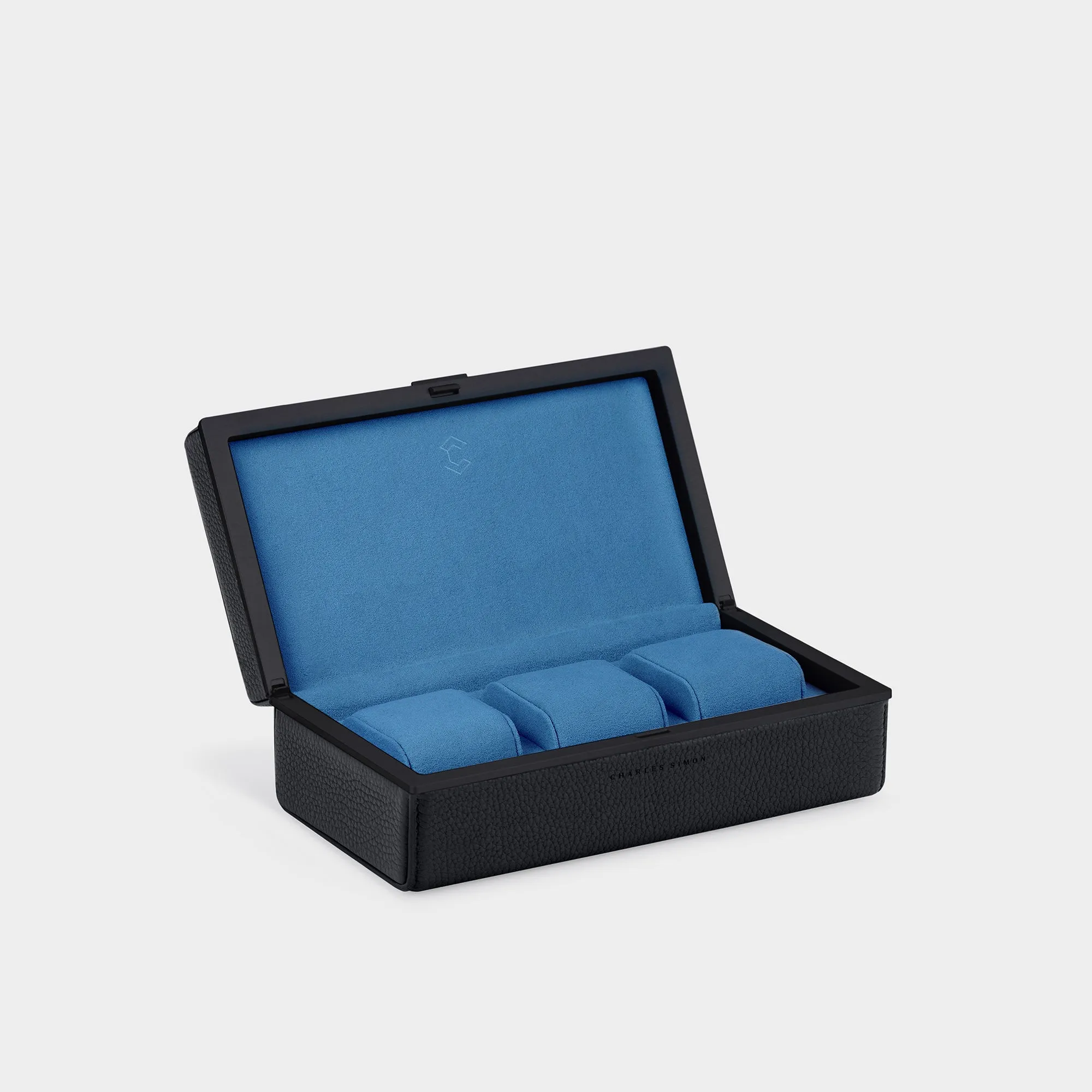 EATON 3 WATCH CASE - BLACK / BLACK
