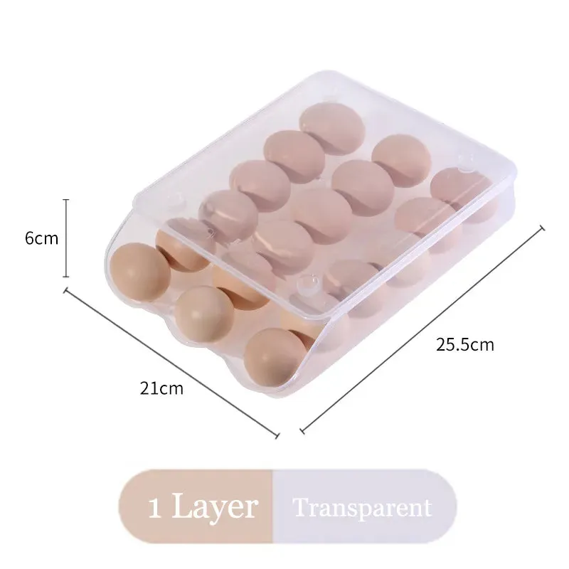 Egg Storage Box 1/2/3Layer Egg Crisper