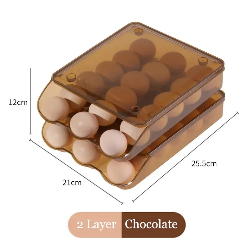 Egg Storage Box 1/2/3Layer Egg Crisper