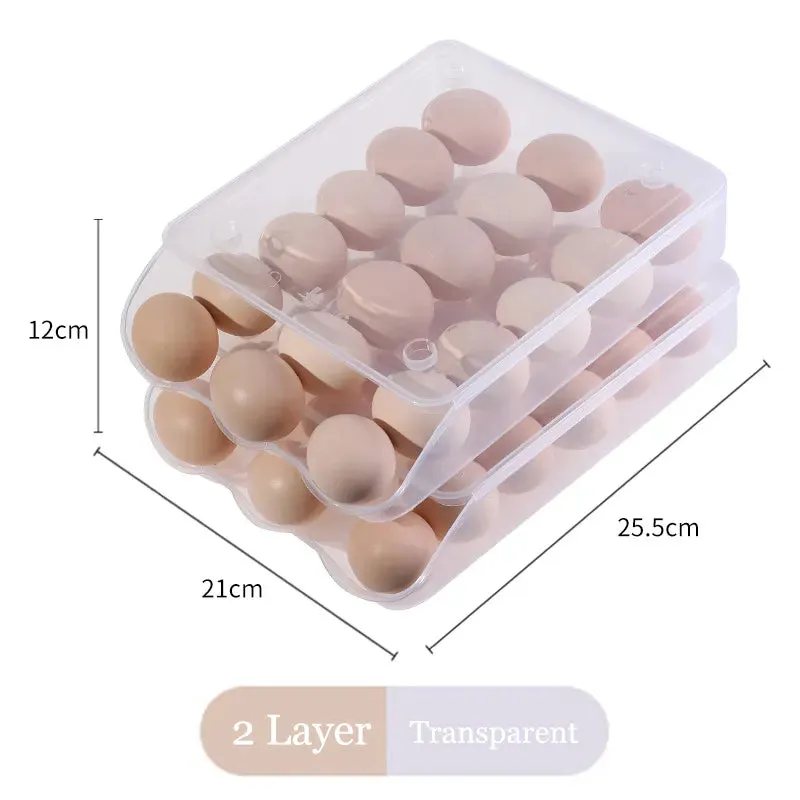 Egg Storage Box 1/2/3Layer Egg Crisper