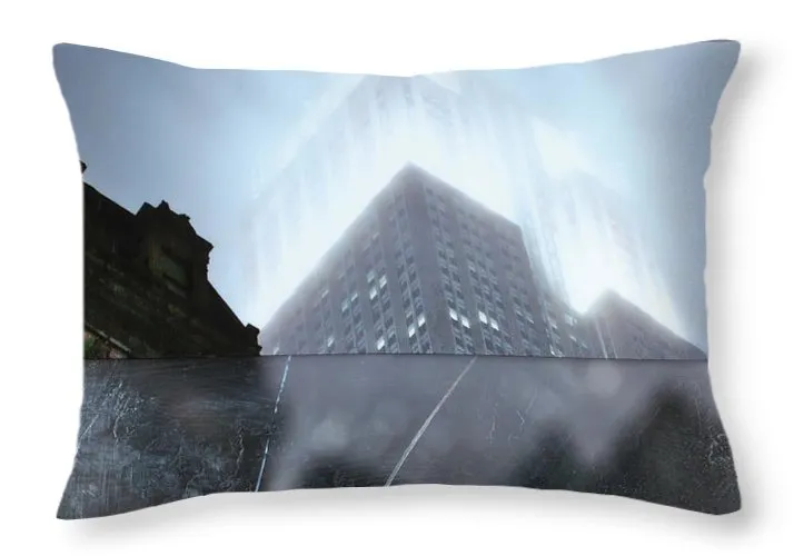 Empire State Fog - Throw Pillow
