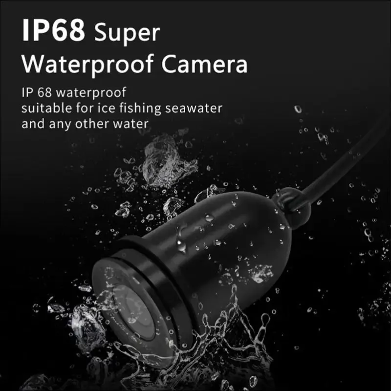 Erchang f431b underwater fishing camera with 4x digital zoom 4.3 inch 4000mah 15m infrared winter