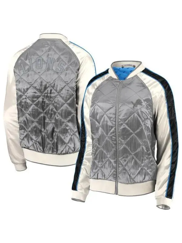 Erin Andrews Detroit Lions Quilted Jacket