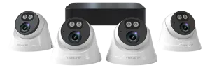 ESP RC24KD4W Rekor IP 24/7 IP PoE 2MP 4 Channel 4 White Camera Dome Kit 1TB
