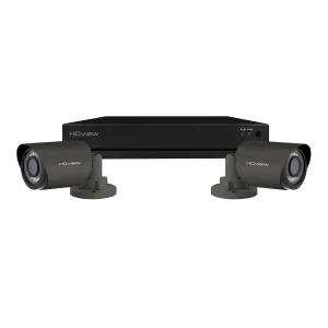 ESP SHDV4KB2G2TB HDview 4MP Super HD 4 Channel 2TB 2x Grey Bullet Camera Kit