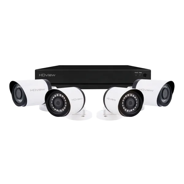 ESP SHDV4KB4W HDview 4MP Super HD 4 Channel 500GB 4x White Bullet Camera Kit
