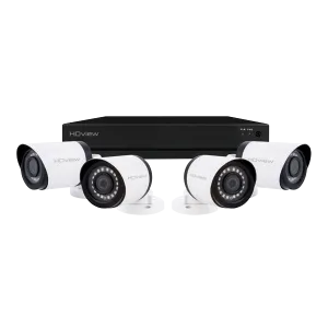 ESP SHDV4KB4W HDview 4MP Super HD 4 Channel 500GB 4x White Bullet Camera Kit