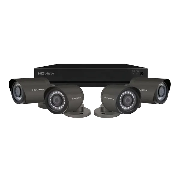 ESP SHDV8KB4G2TB HDview 4MP Super HD 8 Channel 2TB 4x Grey Bullet Camera Kit