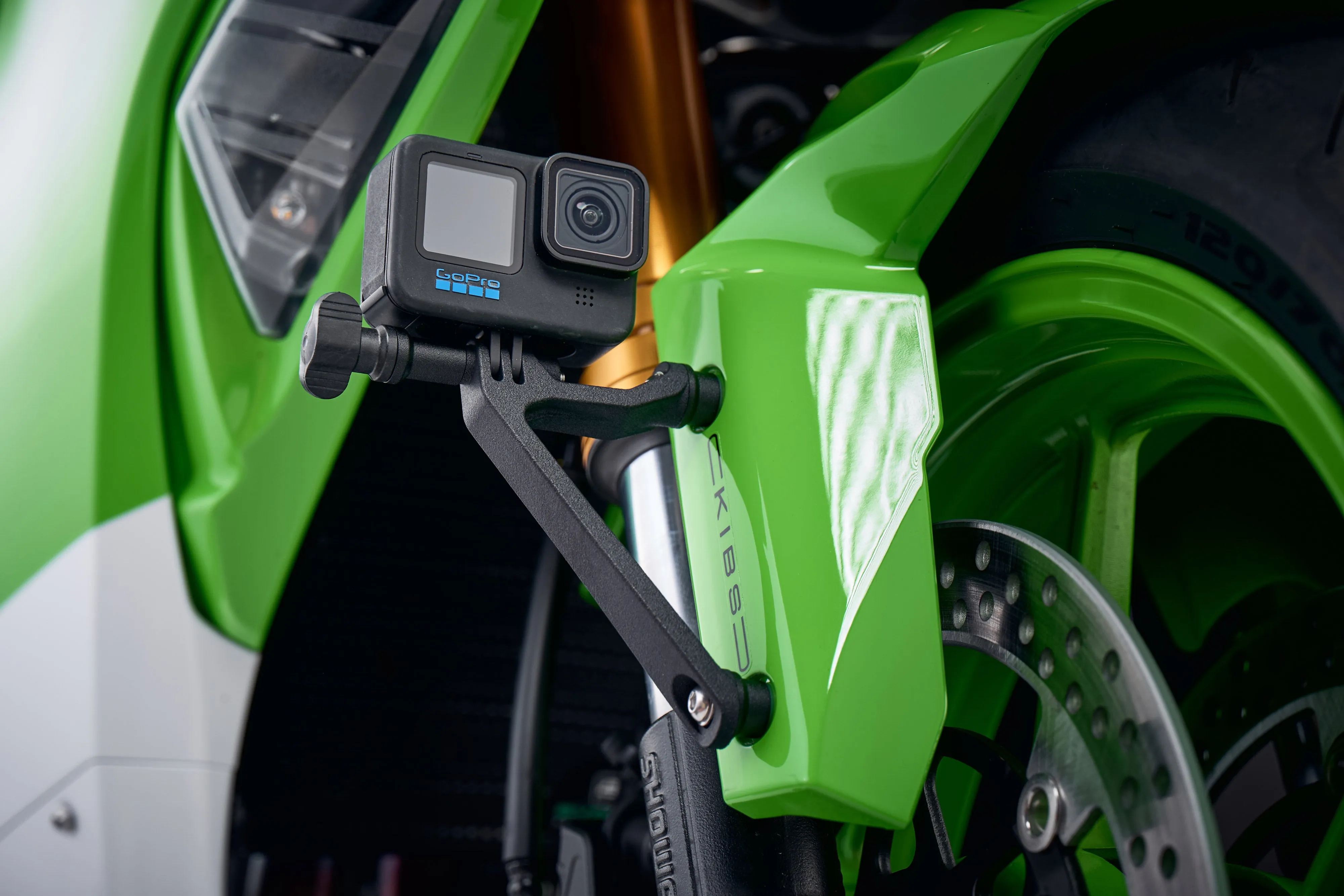 Evotech Action / Safety Camera Front Mudguard Mount - Kawasaki ZX-10R KRT (2019-2020)