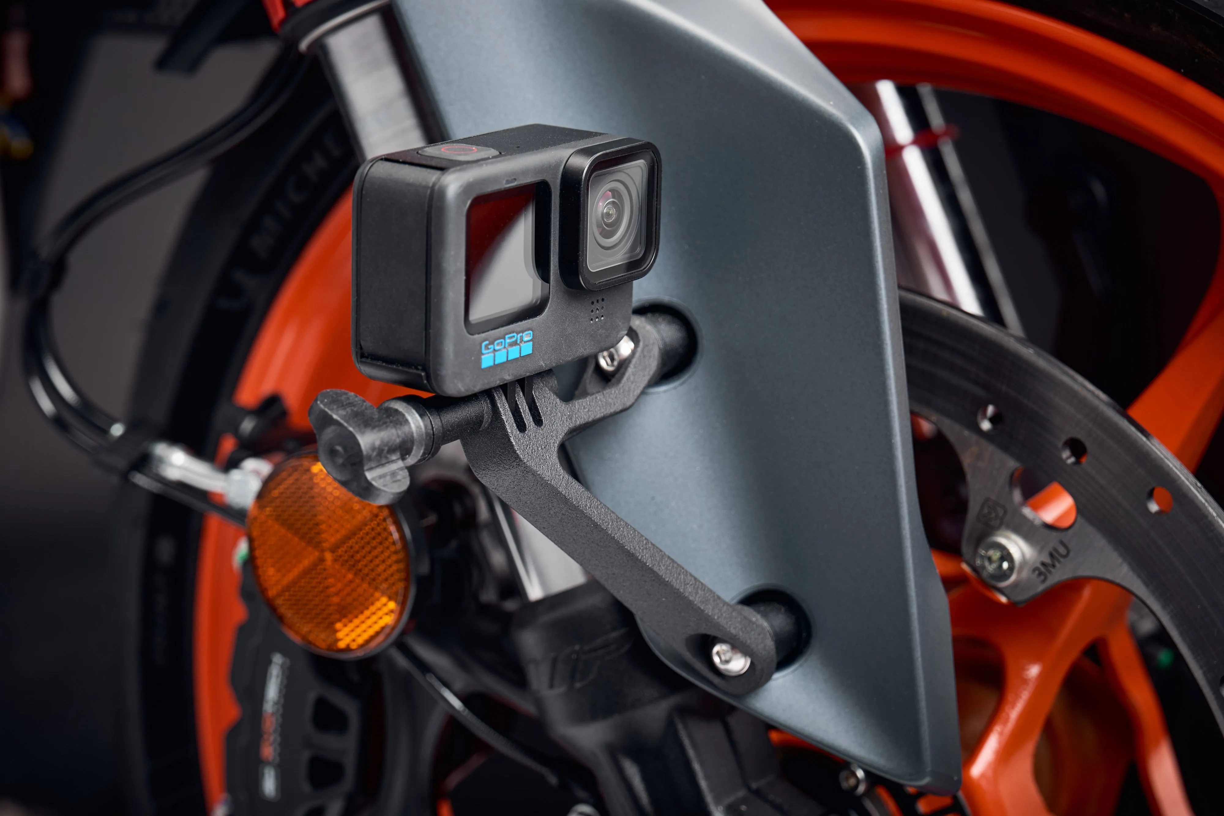 Evotech Action / Safety Camera Front Mudguard Mount - KTM 390 Duke (2024 )
