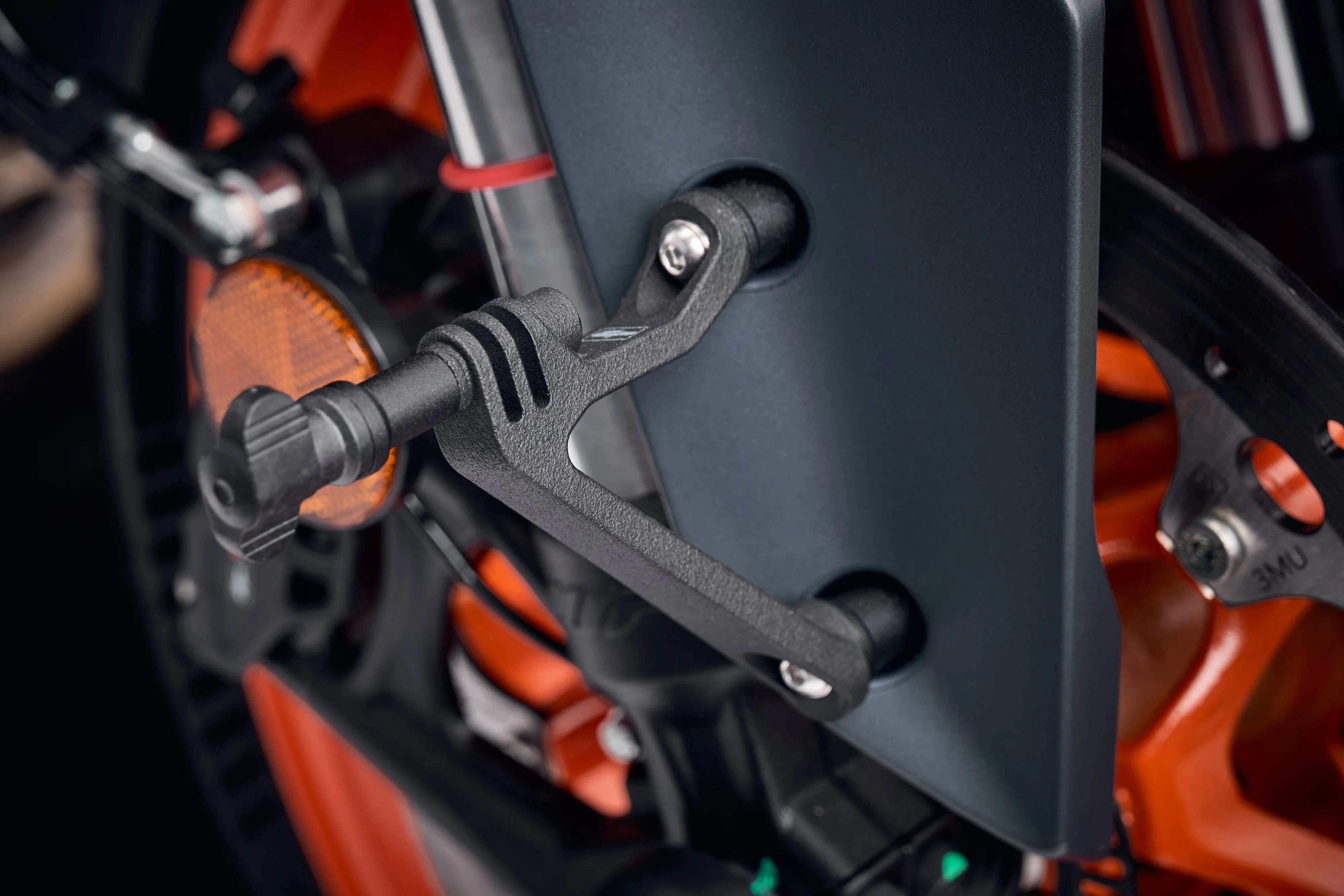 Evotech Action / Safety Camera Front Mudguard Mount - KTM 390 Duke (2024 )