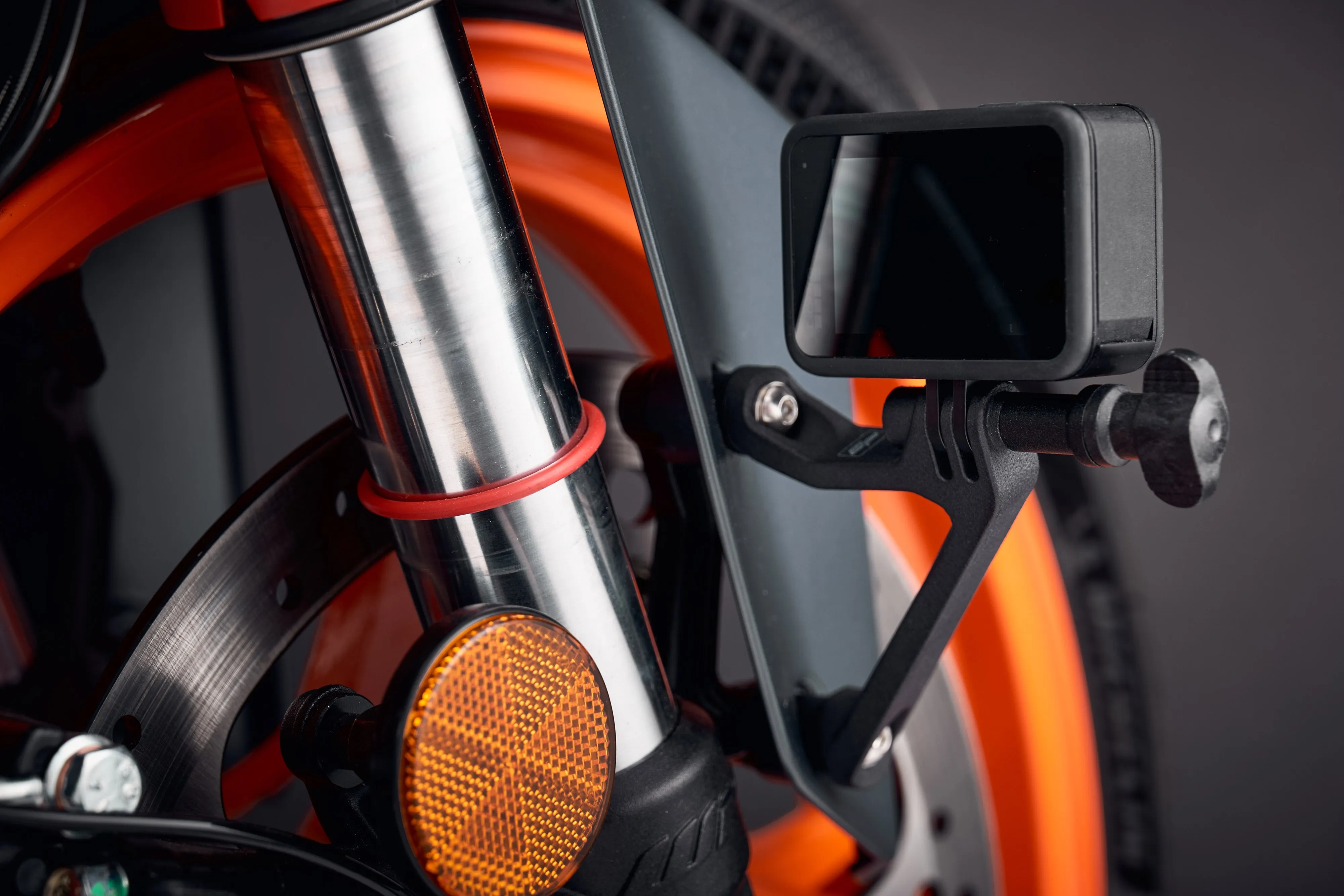 Evotech Action / Safety Camera Front Mudguard Mount - KTM 390 Duke (2024 )