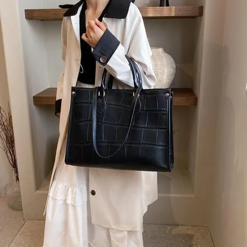 Excellence Pick PU Leather Women Large Tote Bag