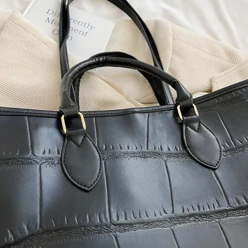 Excellence Pick PU Leather Women Large Tote Bag