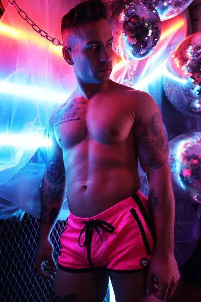 EXPOSER CIRCUIT SHORTS NEON PINK