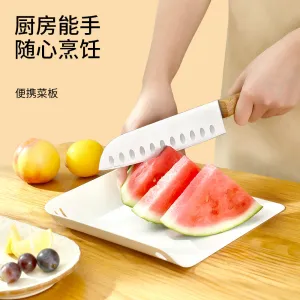 Fasola Portable Cutting Board - White, 23x23x3cm