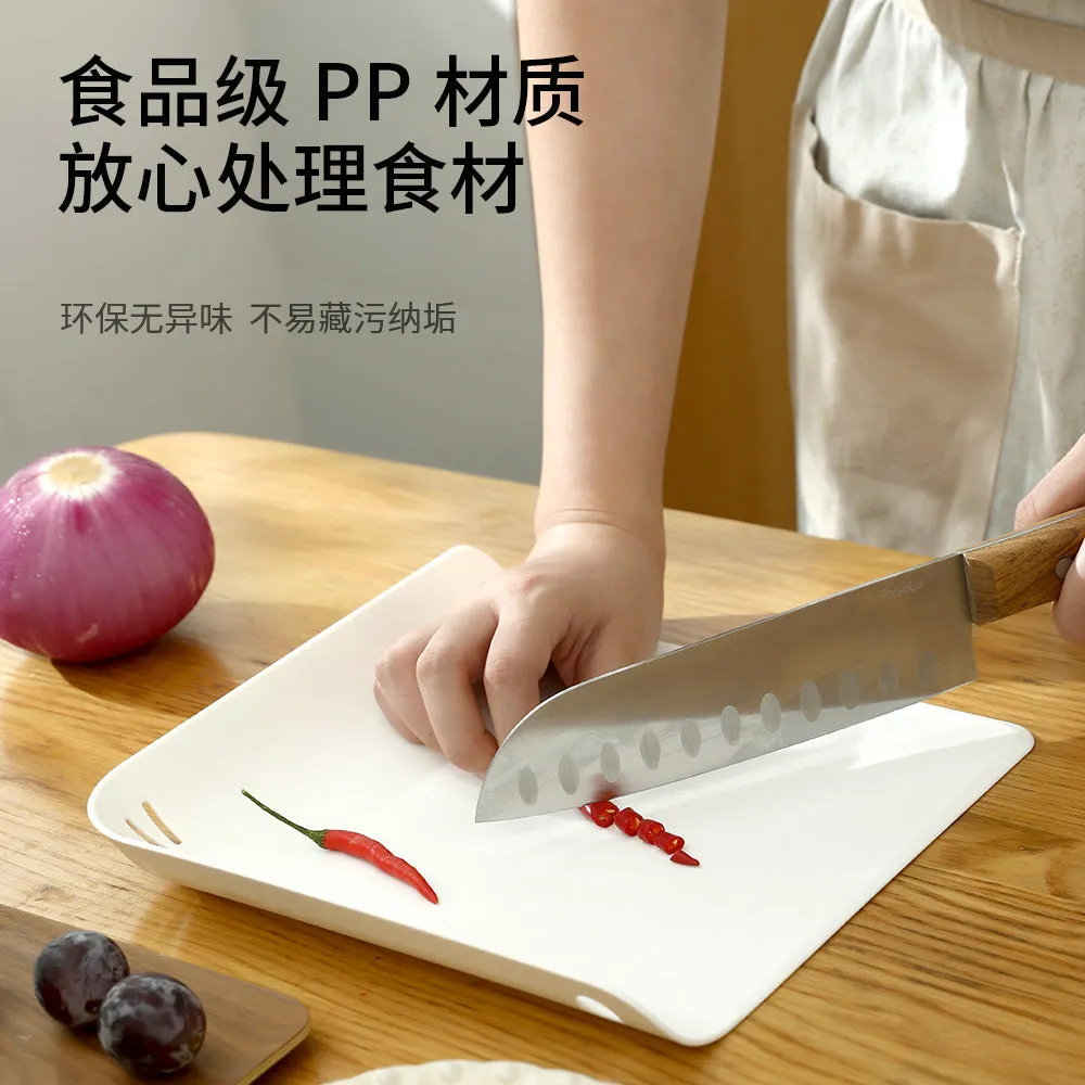 Fasola Portable Cutting Board - White, 23x23x3cm