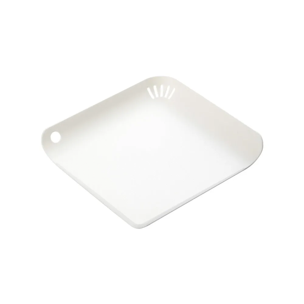 Fasola Portable Cutting Board - White, 23x23x3cm
