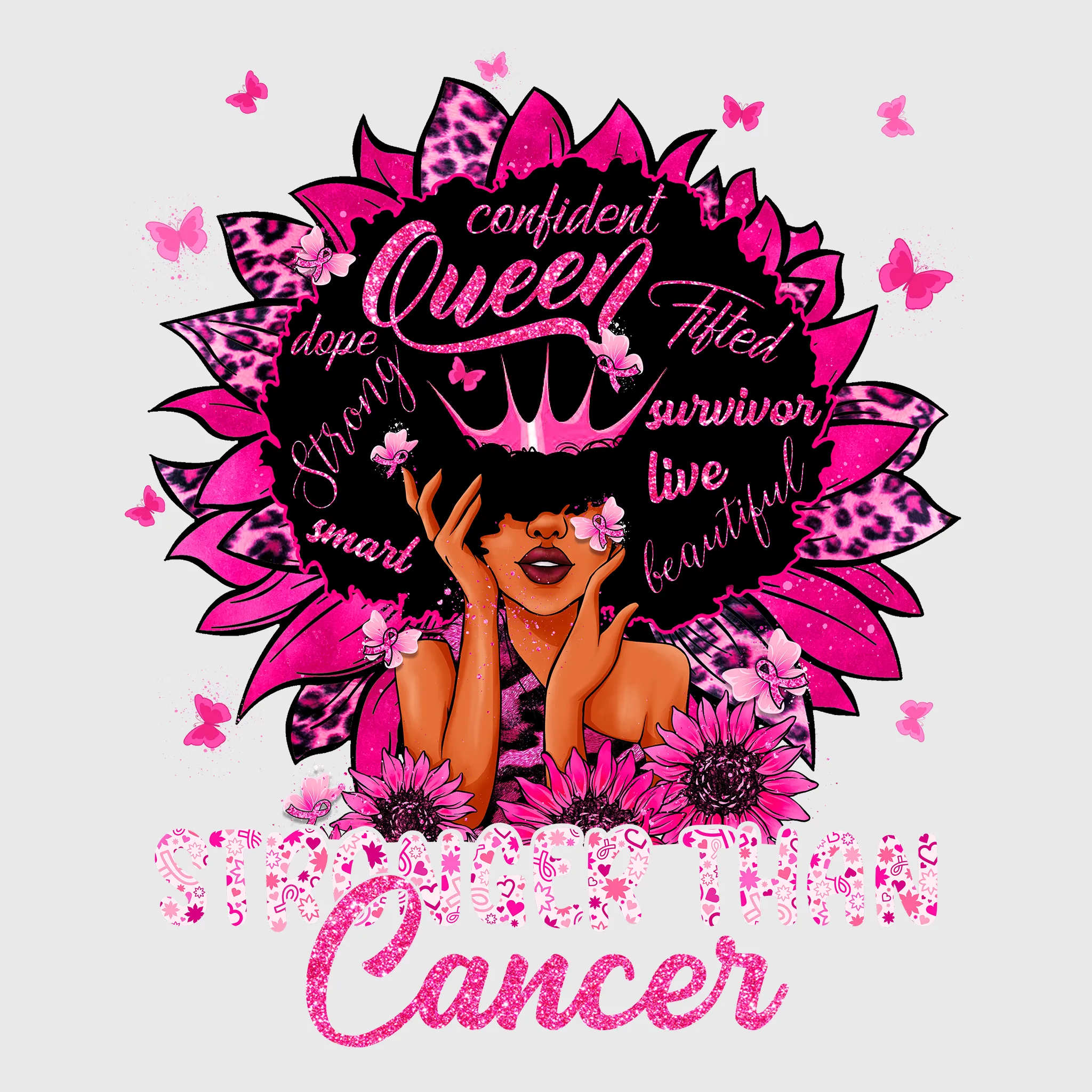 Fight Like A Queen Warrior Crown Transfer