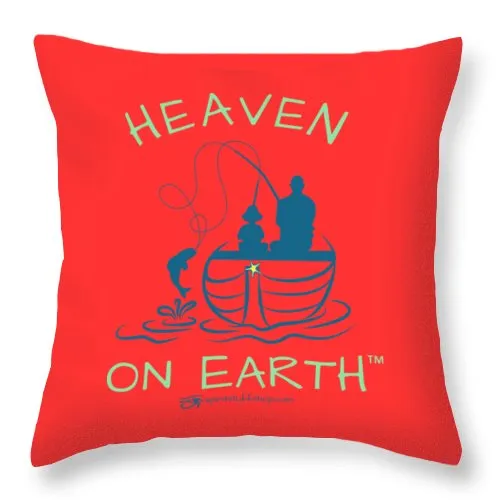 Fishing Heaven On Earth - Throw Pillow