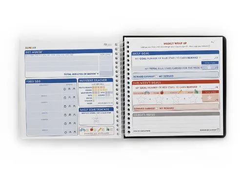 fitbook JUNIOR : fitness and nutrition planner for kids