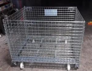 FOLDABLE WIRE MESH CAGE WITH WHEELS