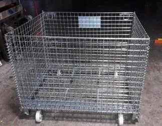 FOLDABLE WIRE MESH CAGE WITH WHEELS